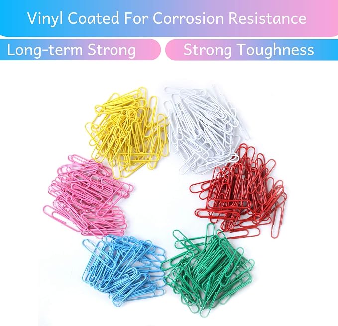 Mr. Pen- Paper Clips, 2 Inch, 240 Pack, Large Colored Paper Clips | Colored - Image 3