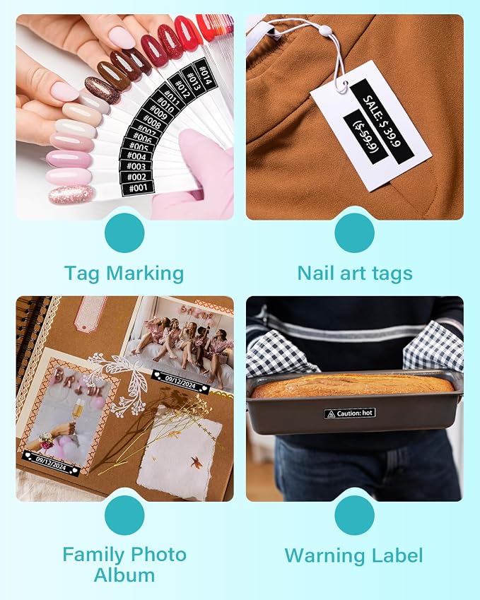 TZe-335 Replacement for Brother Label Maker Tape 12mm 0.47 Black | TZe TZ Tape - Image 8