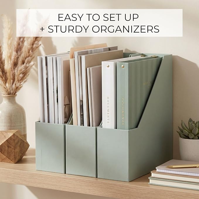 ZICOTO Beautiful Magazine Holder Set Of 3 - Image 4