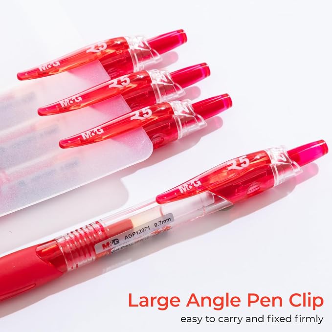 M&G Gel Pens, Retractable Gel Ink Pens Bulk Smooth Writing - Image 5