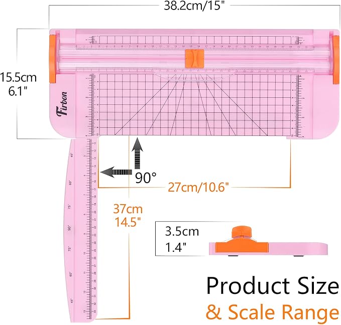 Firbon A4 Paper Cutter 12 Inch Titanium Straight Paper Trimmer - Image 2