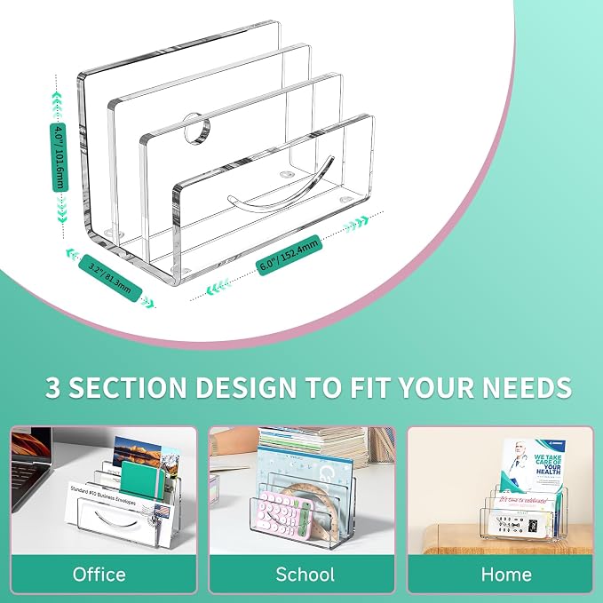 Mail Organizer Envelope Holder - Image 5
