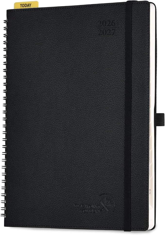 POPRUN 2026-2027 Academic Weekly Planner, Large 8.5" x 10.5" Horizontal Layout by POPRUN