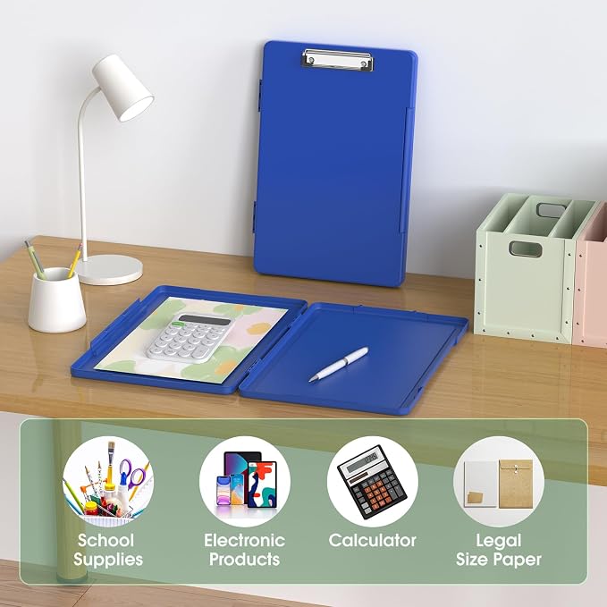 Legal Size Clipboard with Storage, 8.5 x 14 Clip Board, Folio & Side-Opening - Image 6