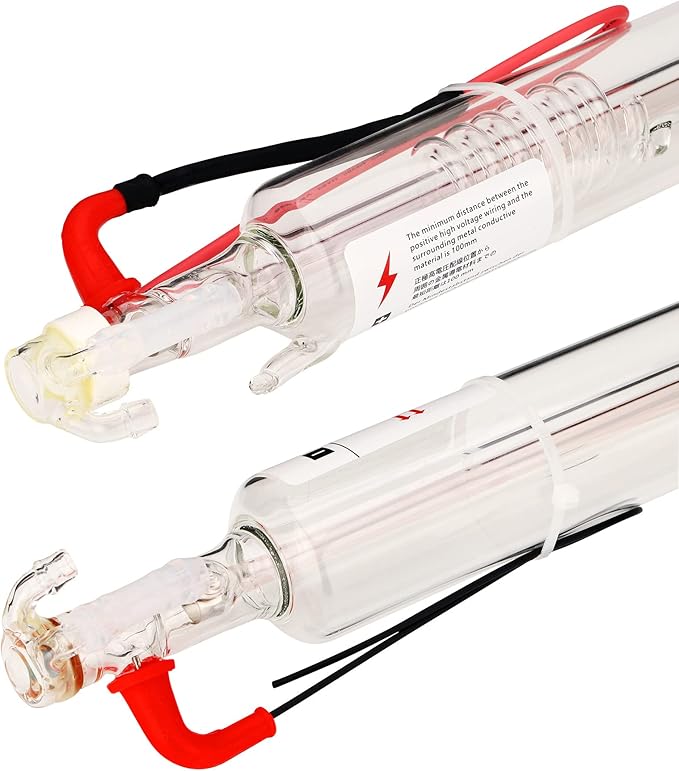 LD-Teemm CO2 Laser Tube, 130W CO2 Laser Tube with Coating 130 watt Length 1650mm Dia. 80mm, Wire Pre-Connected for CO2 Laser Cutter Laser Engraving Cutting Machine-DeskLoop Office