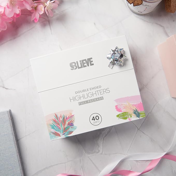 BLIEVE Bible Highlighters No Bleed, Pastel Colors, Dual Tip, 40 Pack | - Image 7