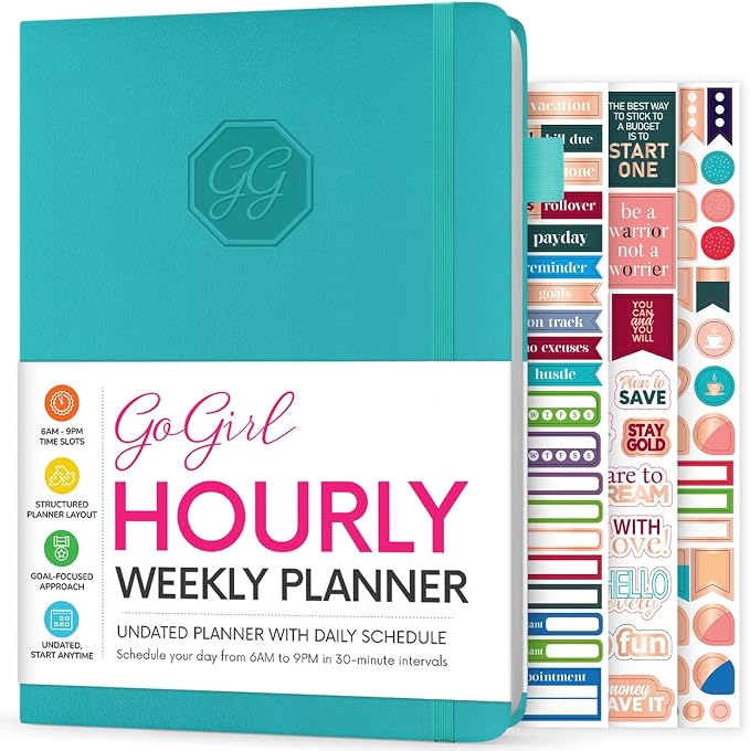 GoGirl Weekly Schedule Planner – Hourly Work & Life Planner by GoGirlPlanner