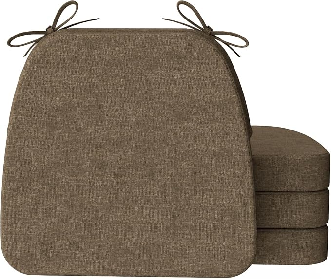 AAAAAcessories D-Shaped Chair Cushions, Machine-Washable Cover by AAAAAcessories