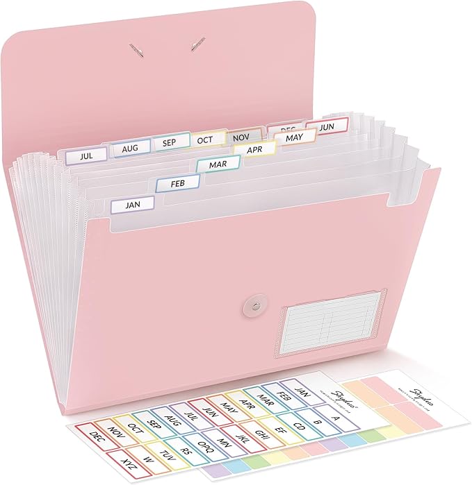 SKYDUE Expanding File Folder, Accordion File Organizer by SKYDUE