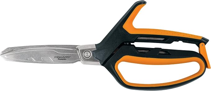 Fiskars PowerArc Easy Action Shears, Heavy Duty Scissors, Curved Stainless by Unknown