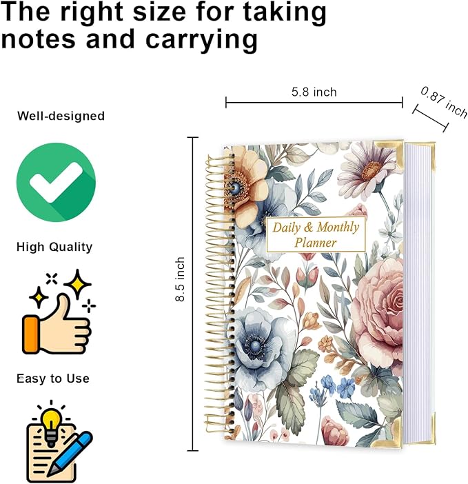 Undated Daily Planner 5.8"x8.5" - Image 2