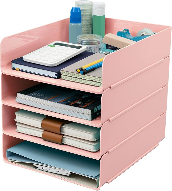 Tiawudi Desk Organizer, Office Organization and Storage, Plastic Letter Tray by Tiawudi