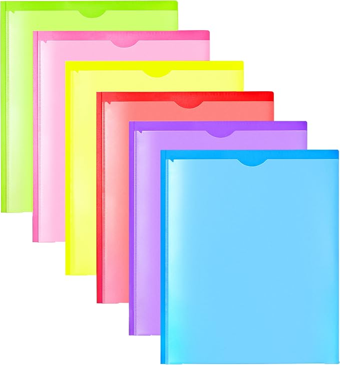 WOT I Heavy Duty Folders with Clear Front Pockets by WOTI