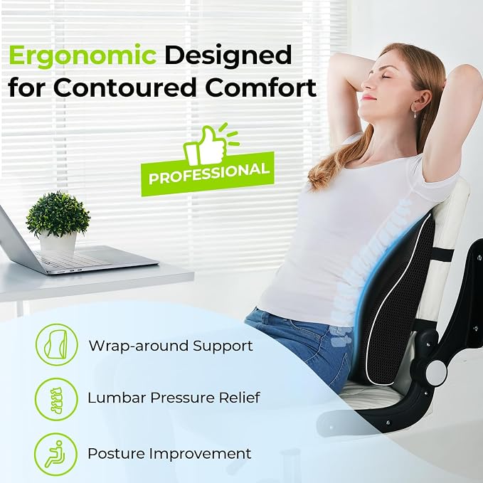 AUVON Lumbar Support Pillow for Office Chair - Image 7