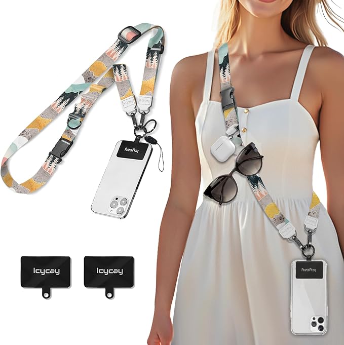 Icycay Phone Lanyard Crossbody, Mountain Cell Phone Strap by Icycay