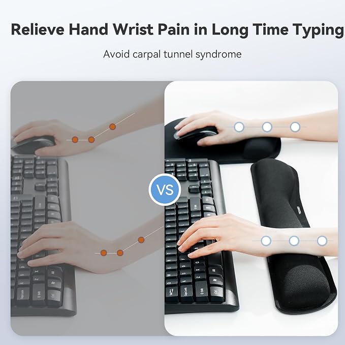Keyboard Wrist Rest and Mouse Pad Set - Image 3
