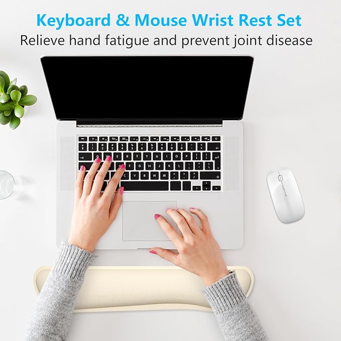 Dapesuom Enlarge Keyboard Wrist Rest, Memory Foam Keyboard Wrist Cushion - Image 7