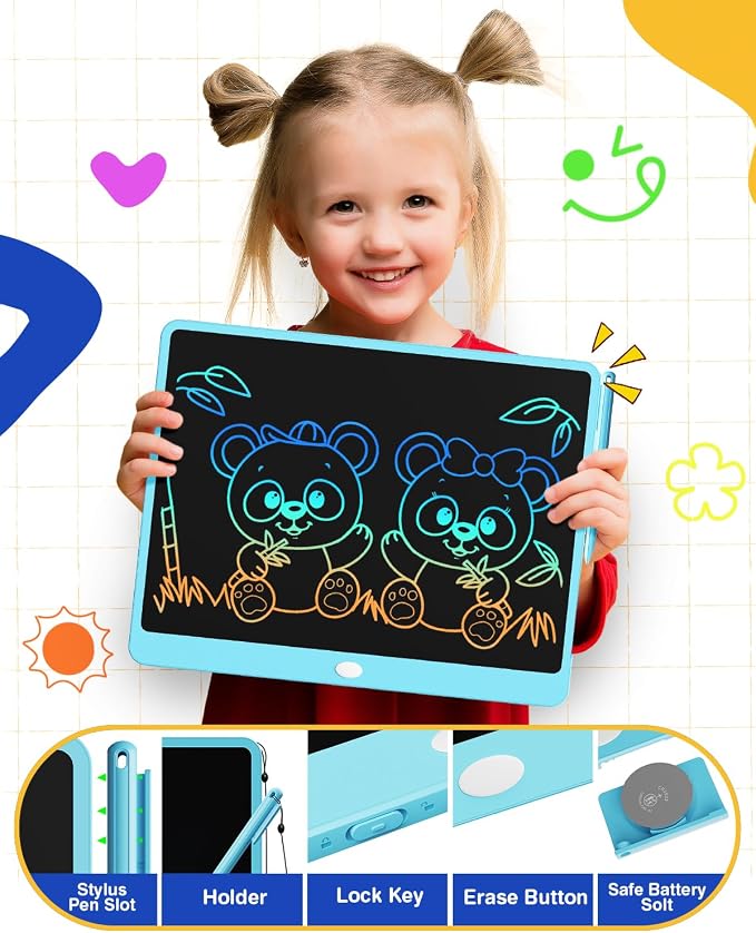 TEKFUN 16" LCD Writing Tablet for Kids & Family, Large Reusable Writing Pad for - Image 2