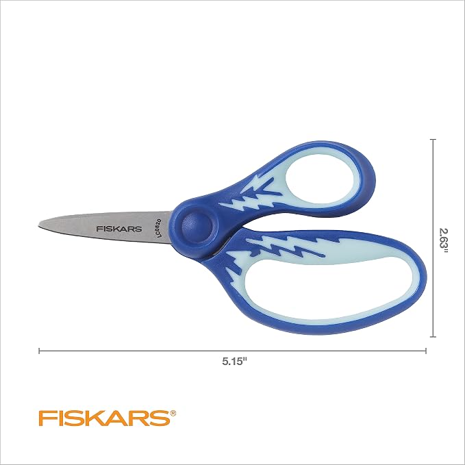 Fiskars 5" SoftGrip Pointed-Tip Scissors - Image 2