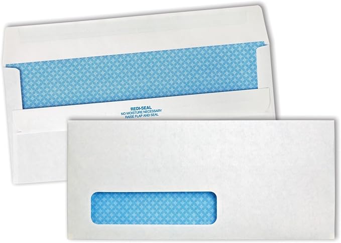 Quality Park #10 Left Window Security Tinted Envelopes - Image 6