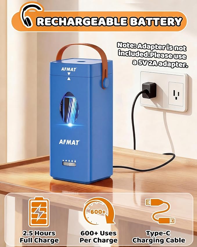 AFMAT Electric Pencil Sharpener, Fully Automatic Pencil Sharpener - Image 6