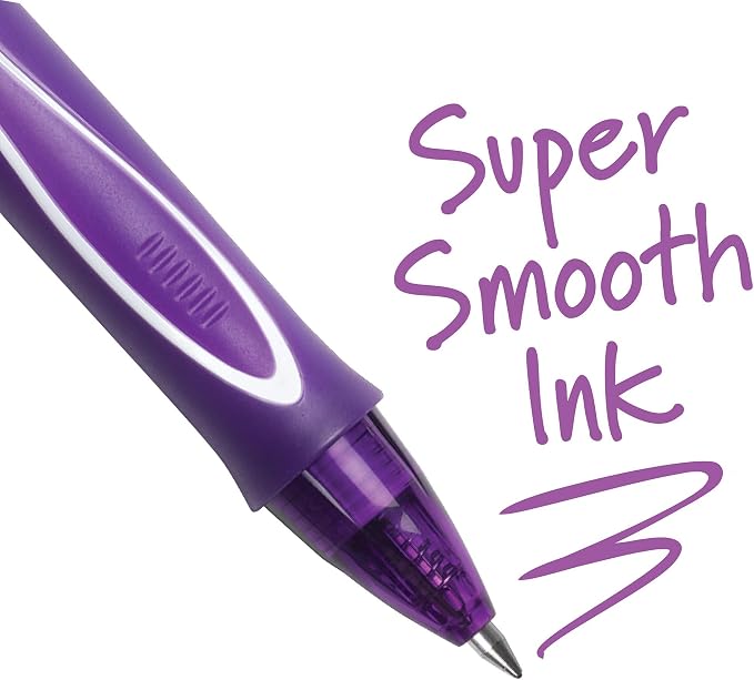 BIC Gel-Ocity Quick Dry Gel Pens, Medium Point Retractable Gel Pen, 12-Count- - Image 4