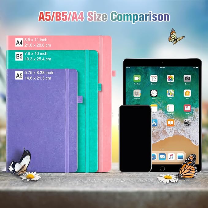 Lined Notebook Journal for Women Men, Large B5 College Ruled Notebook, 312 - Image 6
