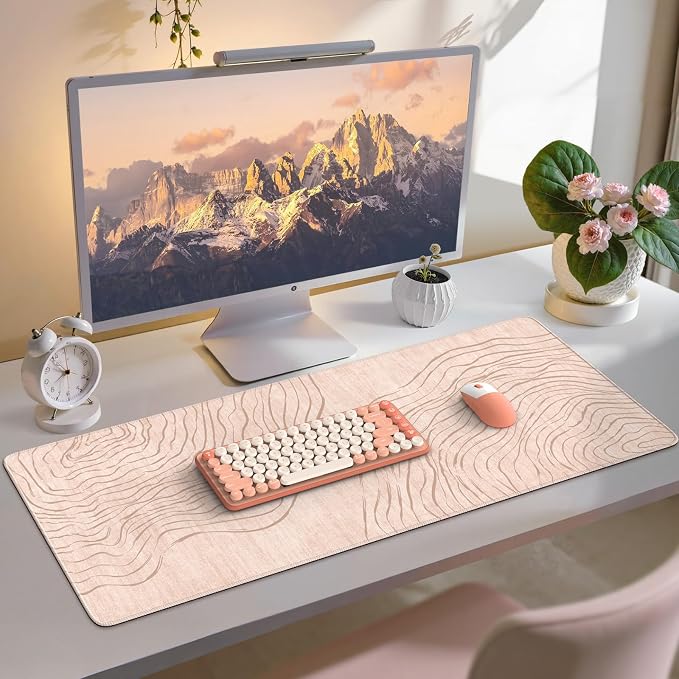 iCasso Big Mouse Pad, Aesthetic Desk Cover Mat by iCasso