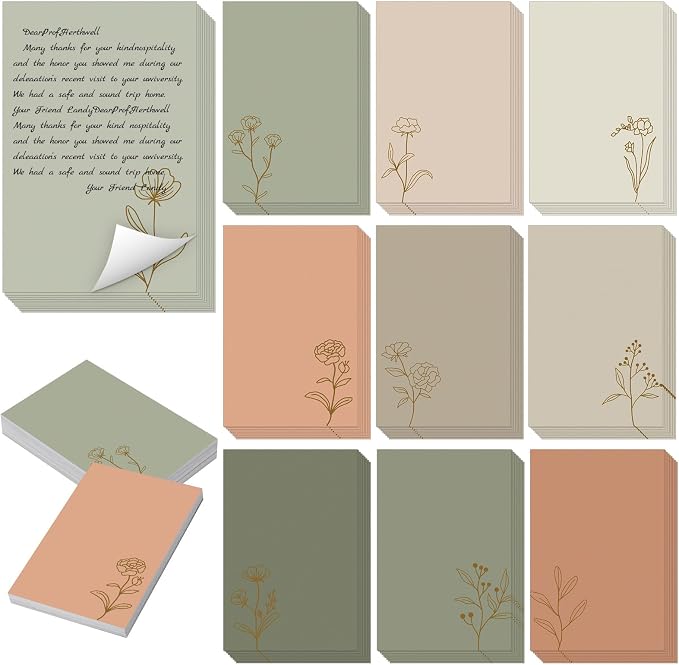 Spiareal 100 Pcs Blank Note Cards Blank Decorative Notecards Index Cards Bulk by Spiareal