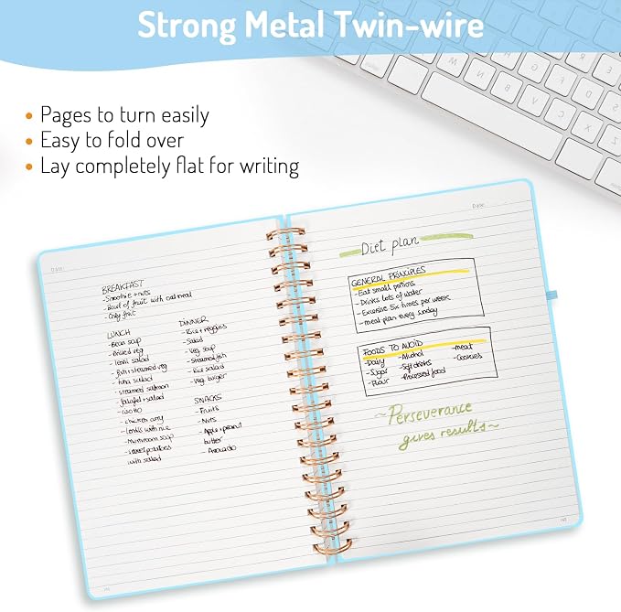 Forvencer Lined Spiral Journal Notebook - Image 3