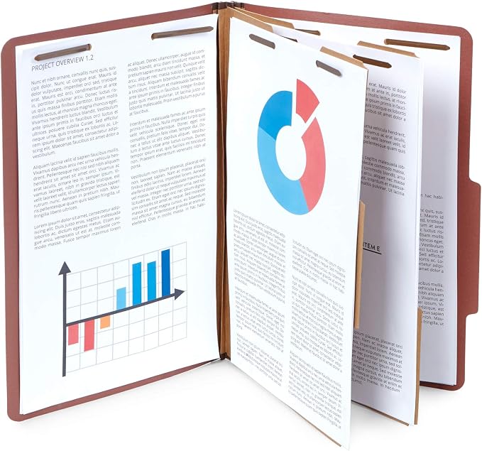 10 Legal Size Classification Folders - Image 3