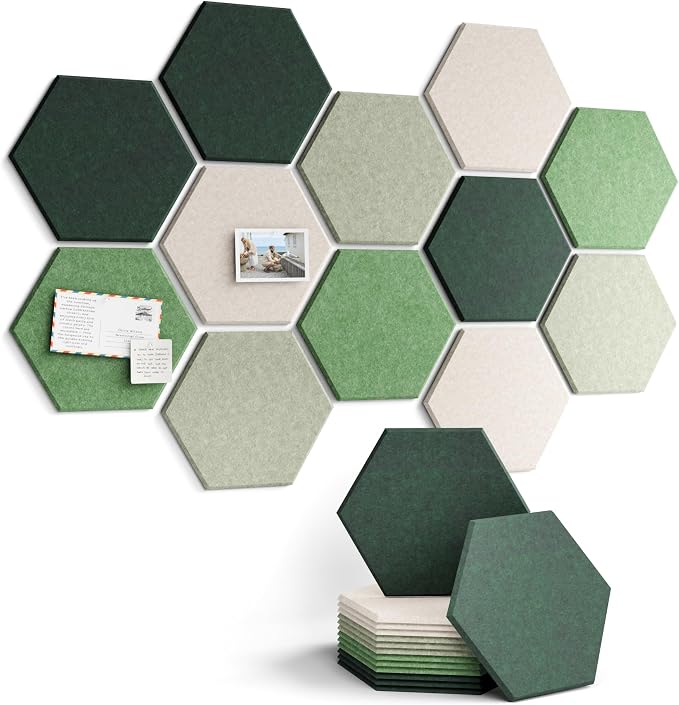 Fluxynara Hexagon Cork Board Alternative by FLUXYNARA