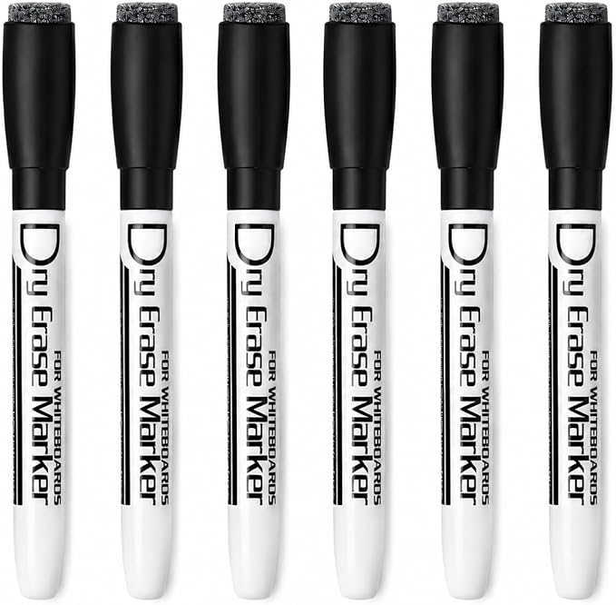 Volcanics Magnetic Black Dry Erase Markers by Volcanics