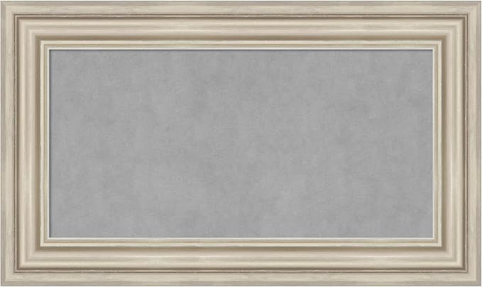 Amanti Art Silver Framed Magnetic Board 18x30 Small Vision Board by AmantiArt