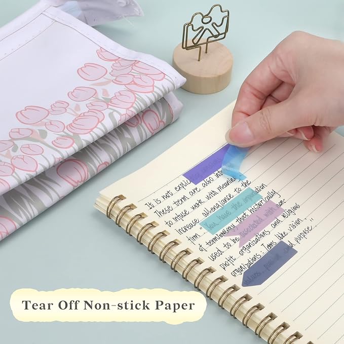 Temiary 1200 Pieces Transparent Sticky Index Tabs, Page Markers - Image 3
