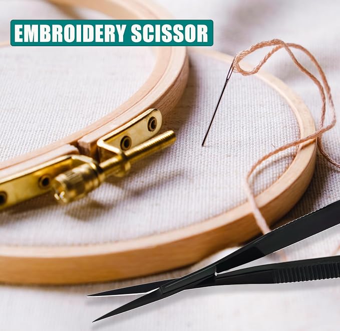Cross Edge Curved Spring Scissors 5 Inch Stainless Steel Precision Eyebrow & - Image 7