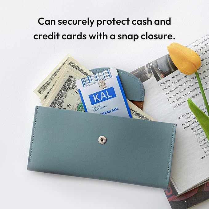 carrotez All-in-One Long Bifold 2-Tier PU Leather Wallet - Image 5