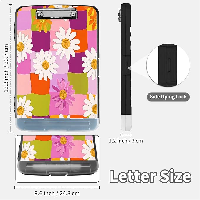 Clipboard with Storage & Pen Holder, Nursing Letter-Size 8.5x11 with - Image 6