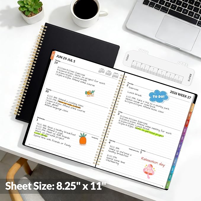 SUNEE Academic Planner 2026-2027 – Weekly & Monthly Planner, July 2026 to June - Image 6