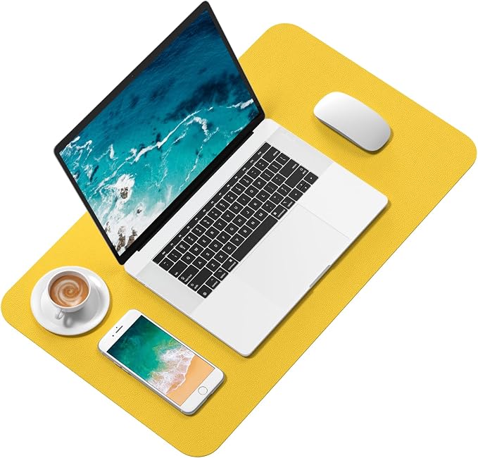 Hsurbtra Desk Pad, 23.6" x 13.8" PU Leather Desk Mat, M Extended Mouse Pad - Image 2