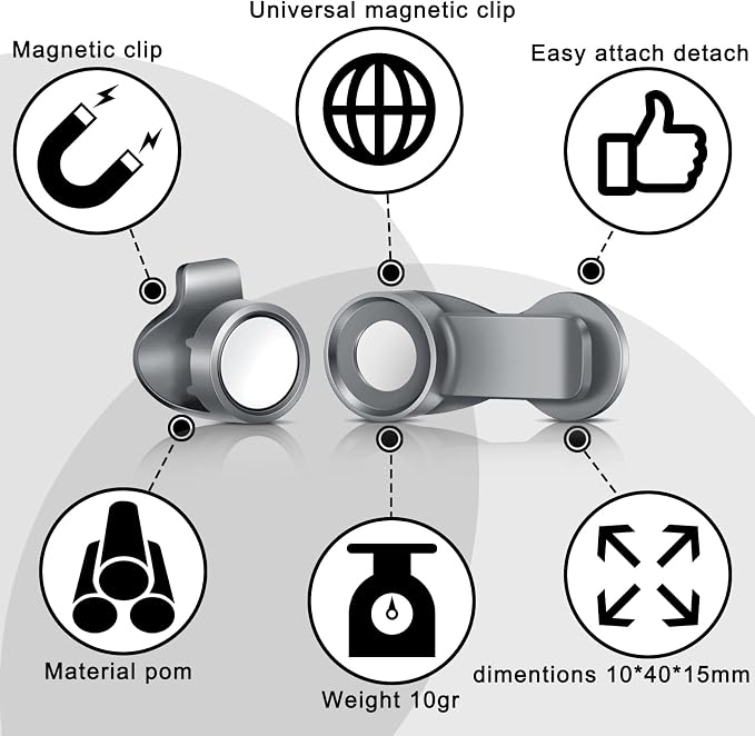 Moxweyeni 3 Pcs Bladder Clip Water Tube Hydration Hose Magnetic Clip Military - Image 3