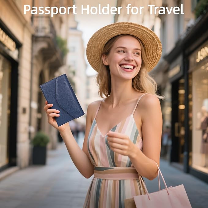 ZOPPEN Mulit-purpose Rfid Blocking Passport Holder Travel Wallet Passport and - Image 8