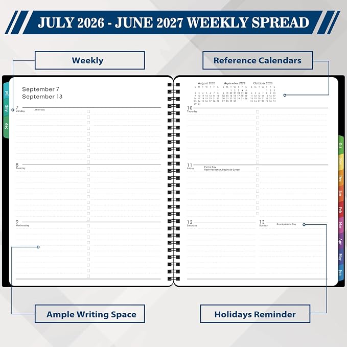 BooQool Planner 2026-2027 for Office, Home - Image 5
