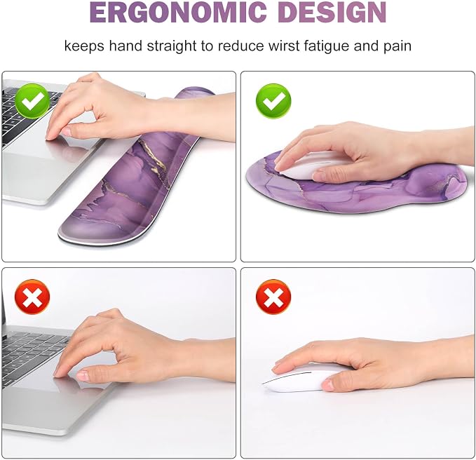 ToLuLu Desk Mat, XXL Large Mouse Pad Wrist Support Set，4 in1 Gaming Mousepad - Image 3