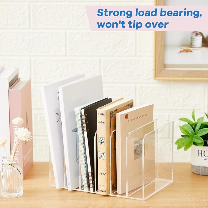 Suzile Clear Acrylic Magazine File Holder - Image 4