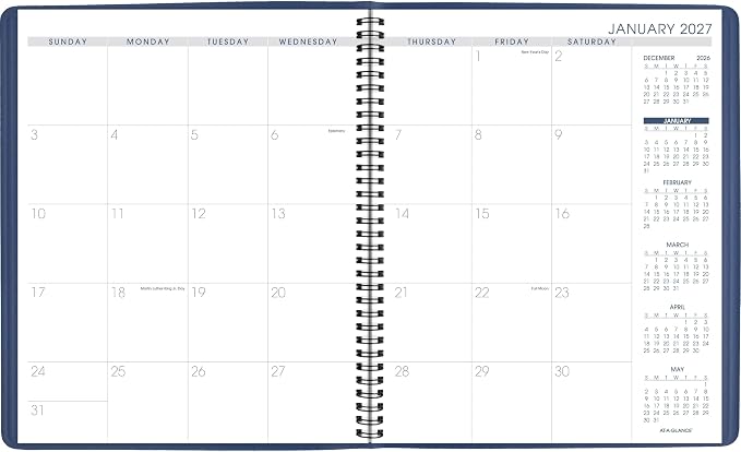 AT-A-GLANCE 2027 Planner, 15-Month Jan-Mar, Unruled Daily Blocks - Image 8