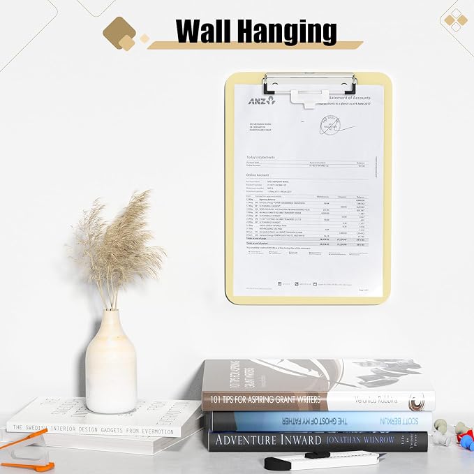 Hongri Plastic Clipboard with Pen Holder, Nurses and Women, Low Profile Clip - Image 6