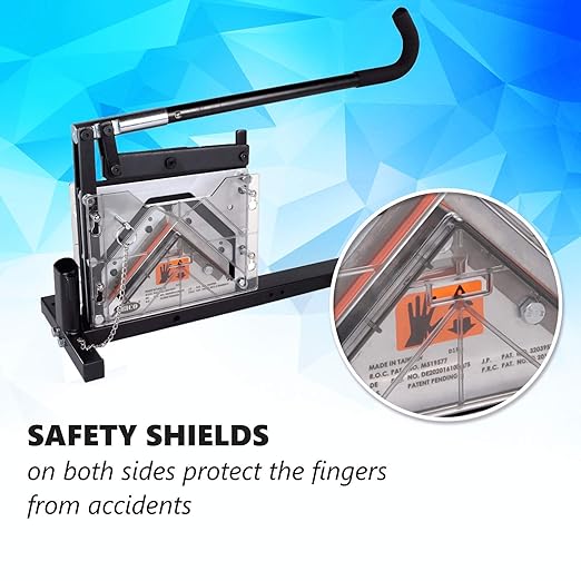 IDL Packaging AC-110 Portable Cutter for Cardboard Edge Protectors up to 4" x 4" x 0.4" Size - Heavy-Duty Tool for V-Board Cardboard Corners of Various Length - Stationary or Fully Portable Use-DeskLoop Office