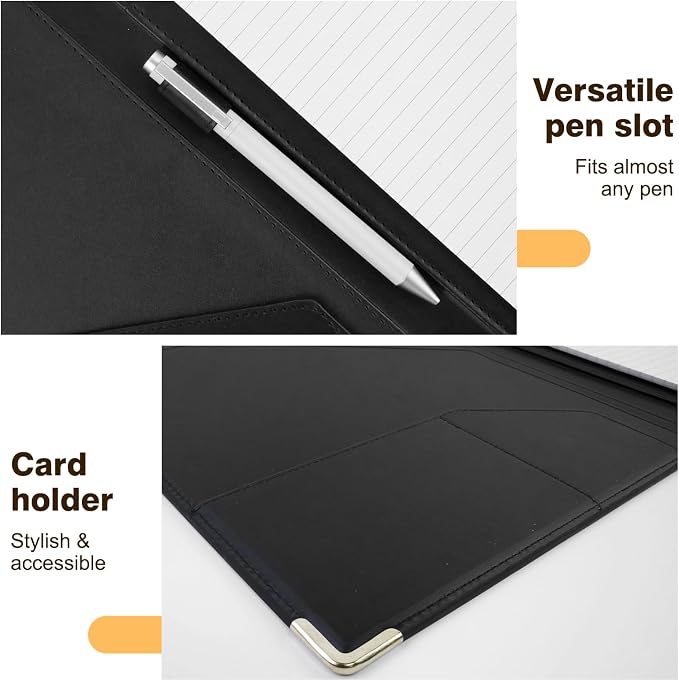 Tiankool Padfolio Portfolio Binder – Thickened Business Folder - Image 6