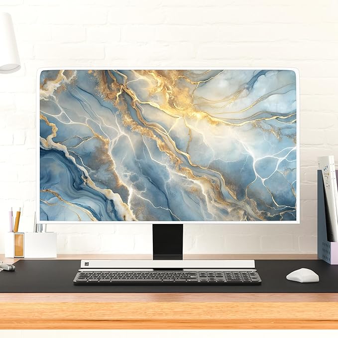 Baocicco Gold Blue Waterproof Screen TV Cover 32 Inch Modern Full Body Covers - Image 4